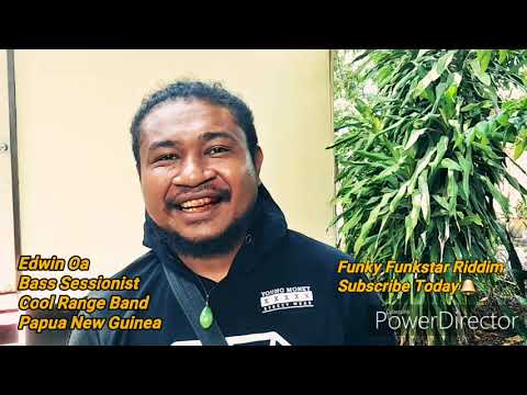 Meet Edwin Oa Bass Sessionist for Cool Range Band. Port Moresby. Papua New Guinea