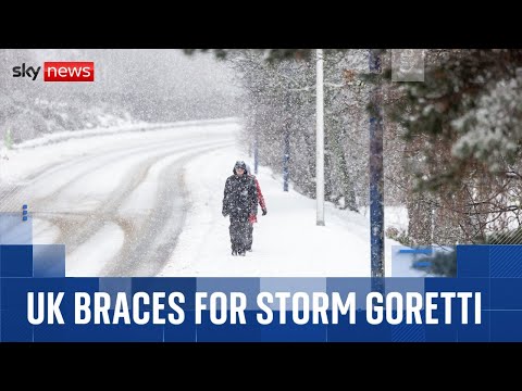 Aberdeenshire battered by snow as UK braces for Storm Goretti