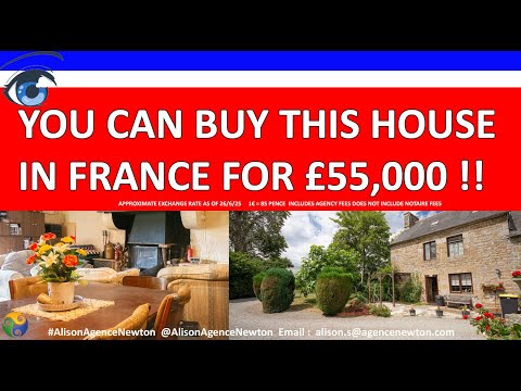 £55,000 !!  French country house for sale in Brittany France. Living in France.  Moving to France?