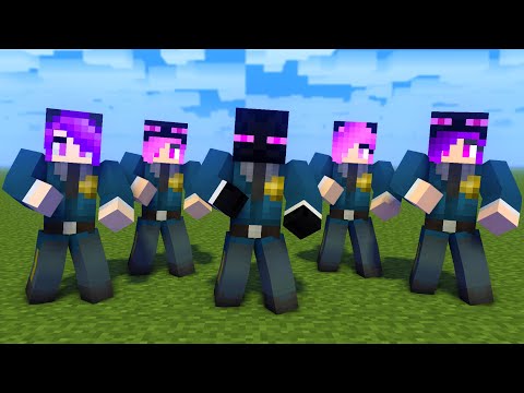 MONSTER SCHOOL : POLICE ENDERMAN FAMILY DANCE JOANA MEME - MINECRAFT ANIMATION