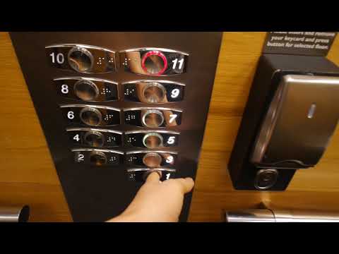 2001-2002 Otis Gen2 MRL traction elevators/lifts in Scandic Hotel Alvik, Stockholm, Sweden