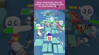 Little Necromancer - When Wednesday joins the Skibidi war but decides to raise the dead instead 💀🖤🪦