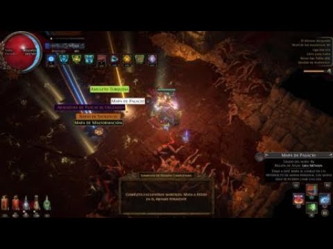 Path of Exile PS4 Uber Atziri  vs CoC ice nova assasin 3.11 Harvest