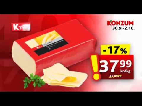 Konzum akcija od ponedjeljka do srijede