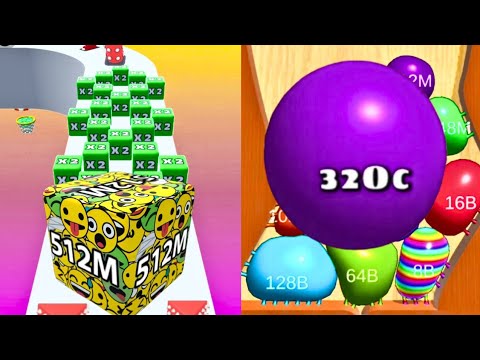 Blob Merge 3D 32OC vs Jelly Run 2048 | Jelly Merge Run | 1 Billion High Score Gameplay