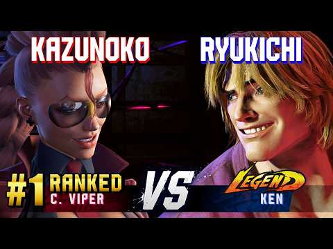 SF6 ▰ KAZUNOKO (#1 Ranked C.Viper) vs RYUKICHI (Ken) ▰ High Level Gameplay