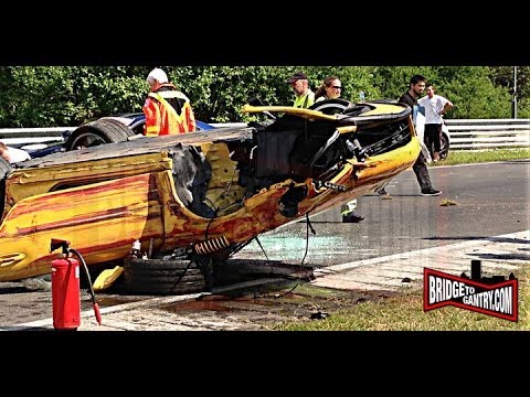 Crash Porsche 911 GT2 Nurburgring Flugplatz onboard DS3 R