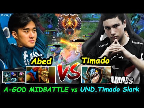 Abed Batrider A-GOD MIDLANE Battle vs Peru GOD Timado Slark  Dota 2 pro Gameplay