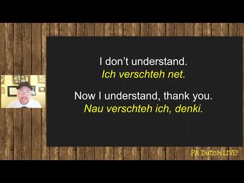 Your PA Dutch Minute: Phrases for new PD learners!