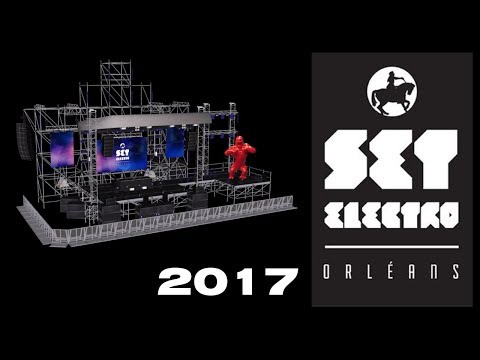 [Modélisation 3D] Scène du SET ELECTRO Orléans 2017 - Le dépôt d'la scène 3D