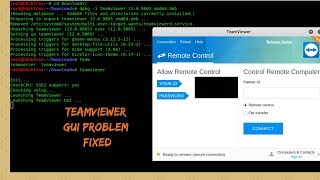 Teamviewer GUI launching  Problem Fixed | Kali Linux | 2018