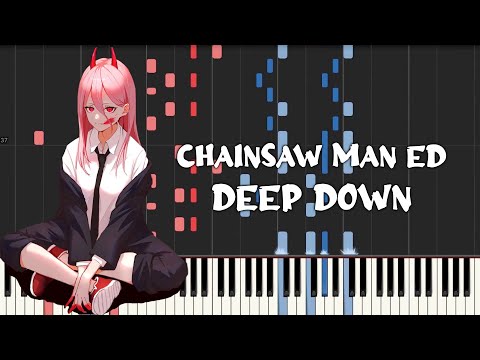 Chainsaw Man Ed 9 - Deep Down by Aimer (Piano Tutorial & Sheet Music)