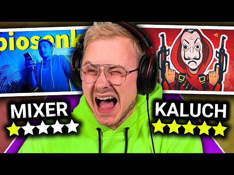 OCENIAM PIOSENKI POLSKICH YOUTUBERÓW! (Kaluch, Mixer)