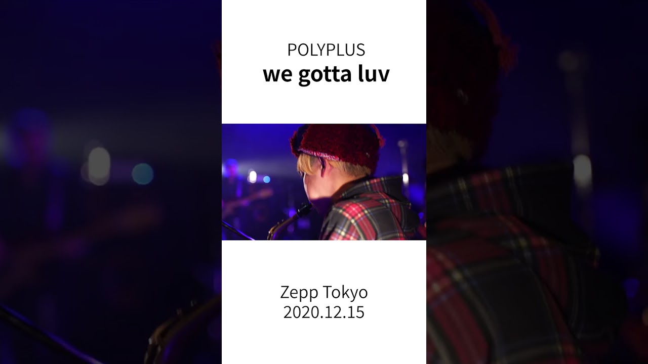 大晦日はWe Gotta Luvしましょう🌜🌛 POLYPLUS - we gotta luv (20.12.15 Live at Zepp Tokyo) #plartytheplaywright