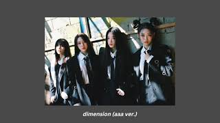 dimension (aaa ver.) - tripleS (pitched down)
