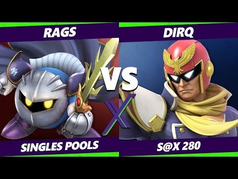 S@X 280 Smash Ultimate -  Rags (Meta Knight) Vs.  DIRq (Captain Falcon) - SSBU Singles Pools