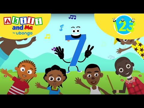 Count to NUMBER 7! Counting for kids | Numbers with Akili and Me | Learning videos for toddlers