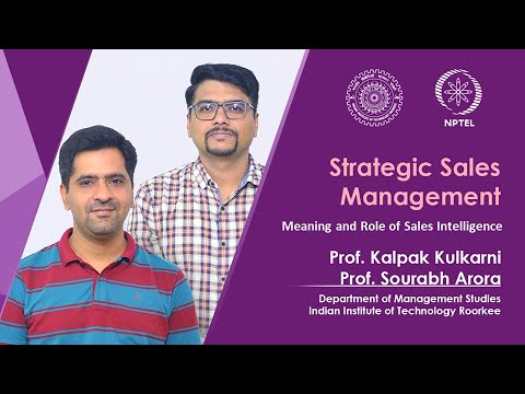 Strategic Sales Management Prof sourabh arora Prof kalpak kulkarni