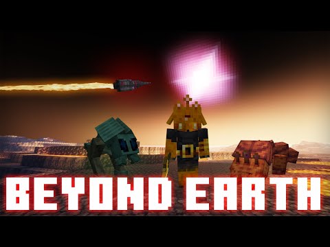 Beyond Earth Mod! (Planets, Rockets, Aliens, Structures, and Space Stations)│ Minecraft Mod Showcase