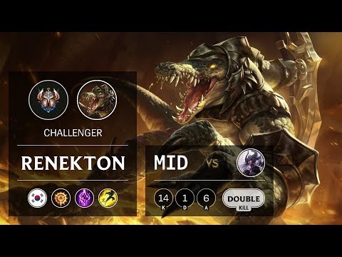 Renekton Mid vs Syndra - KR Challenger Patch 9.21