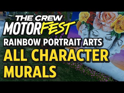 All Character Mural Collectibles (Rainbow Portrait Arts) - The Crew Motorfest