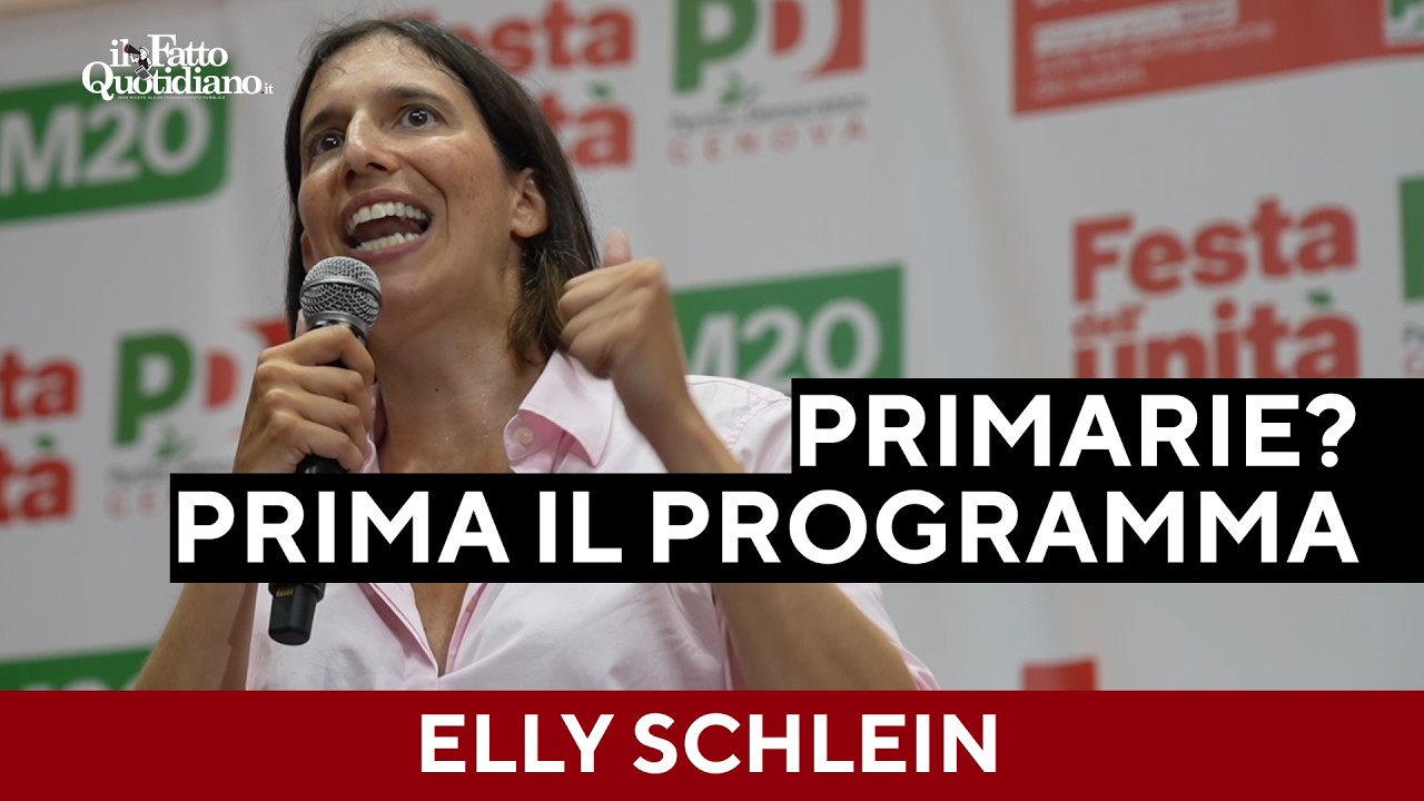 Schlein: “Primarie? Prima il programma, poi il resto". No al riarmo, su Report attacca la destra