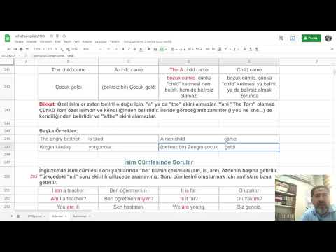 whatsenglish 2. hafta: -belirtisizlik eki (a)-soru cümlesi, İngilizce Eğitimi