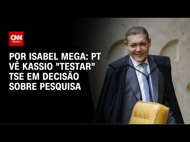 PT vê Kassio Nunes Marques "testar" TSE em decisão sobre pesquisa eleitoral | LIVE CNN
