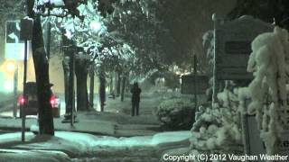 preview picture of video 'Rare April Snow Storm - Orangeville Ontario'