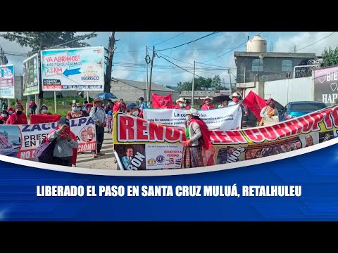 Liberado el paso en Santa Cruz Muluá, Retalhuleu