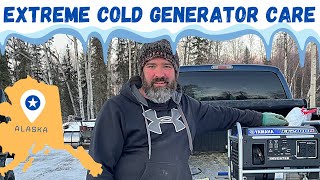 Alaska Cabin Life EXTREME COLD WEATHER generator maintenance and surging troubleshooting