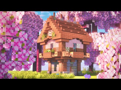 Mia Bloom - Minecraft | How to Build a Cherry Blossom Survival House