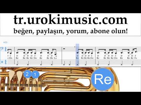 Tuba dersleri Nicky Jam ft. Will Smith - Live It Up Notalar Eğitim um-ih723