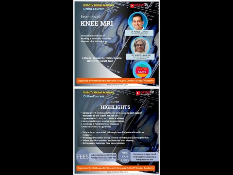OrthoTV Global Academy presents Ortho-Courses : Knee MRI - Meniscus