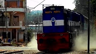 preview picture of video 'Gooty WDM3D on a Rampage with Kondaveedu Express'