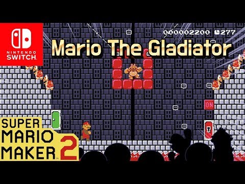 Super Mario Maker 2: course world play #15 "Mario The Gladiator"