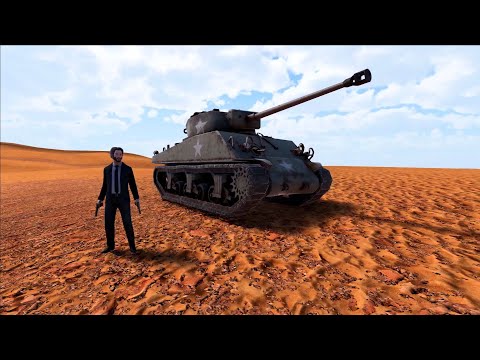 1 SUPER SHERMAN TANK GUARDS JOHN WICK VS 2,000,000 ZOMBIES | Ultimate Epic Battle Simulator 2 UEBS 2