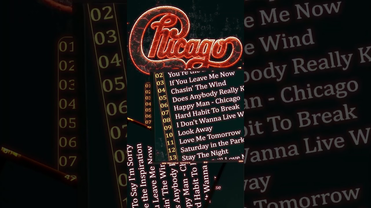 Best of Chicago – Greatest Hits Playlist🎧Chicago Greatest Ballads & Love Songs#chicago