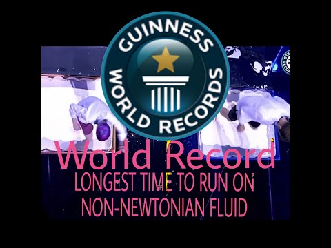 LONGEST TIME TO RUN ON NON-NEWTONIAN FLUID - Guinness Book Of World Record
