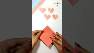 How to cut a perfect paper heart // origami paper heart // paper heart