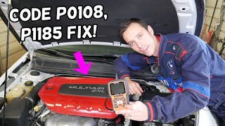 FIX CODE P0108, P1185 DODGE DART, CHRYSLER 200 JEEP CHEROKEE RENEGADE COMPASS, FIAT 500X, PROMASTER
