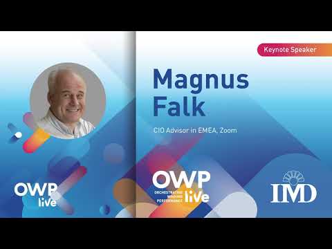 Keynote speech in 90 seconds with Magnus Falk at OWP liVe