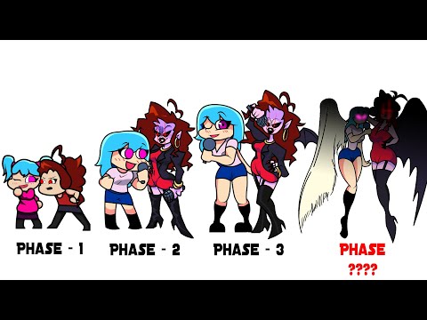 FNF comparison Battle Sky & MOMMY - ALL Phases of fnf Characters Friday Night Funkin Animation