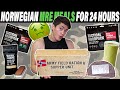 I ONLY Ate Norwegian Military MRE Meals FOR 24 HOURS **not smart**
