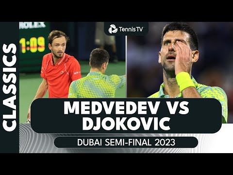 Gripping Daniil Medvedev vs Novak Djokovic Encounter! | Dubai 2023 Extended Highlights