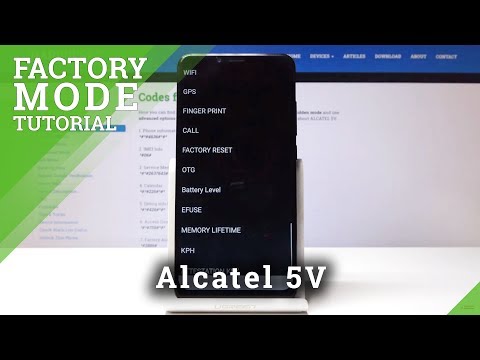 How to Perform Hardware Test on ALCATEL 5V - Enter / Exit Factory Mode