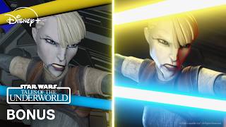 Star Wars: Tales of the Underworld en parallèle « Asajj VS l'Inquisiteur » BTS|Animatique VS Épisode