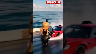 Download lagu anak kecil dan paus menaiki mobil balap merah #trendingshorts #funny #cartoon #comedy #brainrot mp3