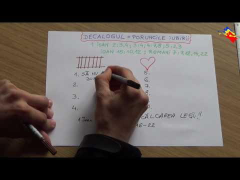 Cele 10 porunci - Decalogul - Poruncile iubirii - ABC crestin