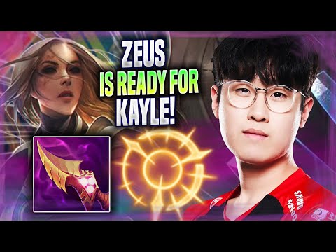 ZEUS IS READY FOR KAYLE! - T1 Zeus Plays Kayle TOP vs Gangplank! | Season 2022